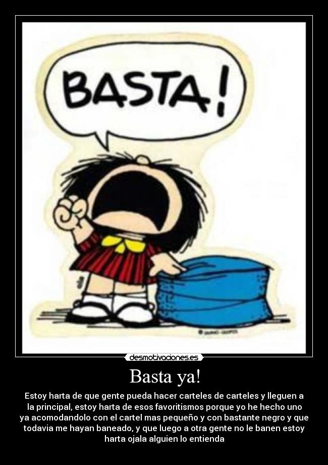 Basta ya! -