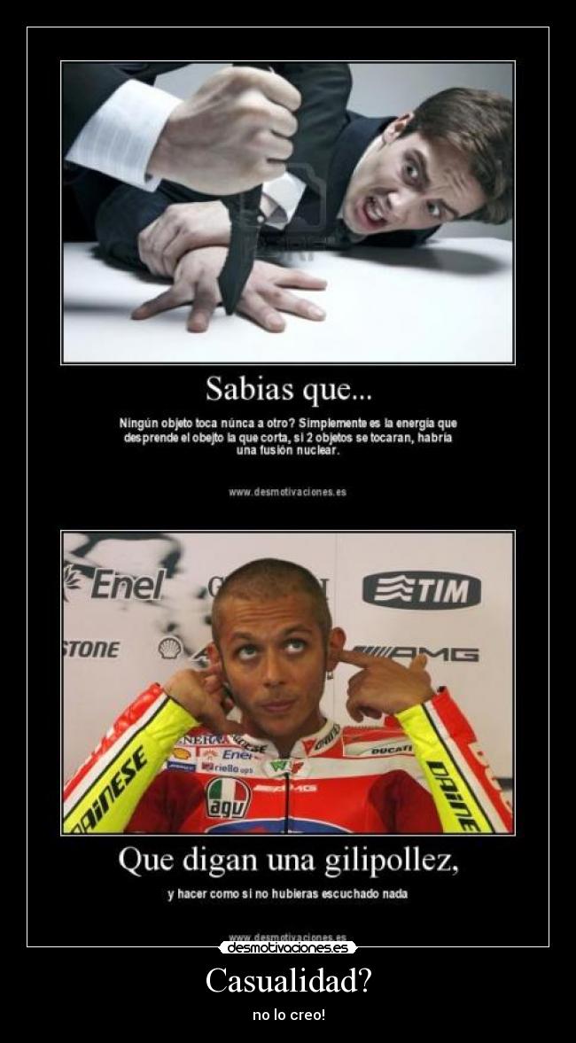 Casualidad? - no lo creo!