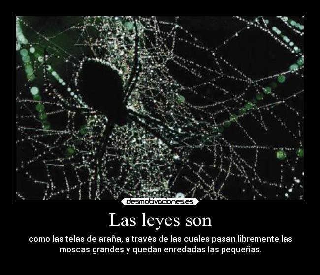 Las leyes son -