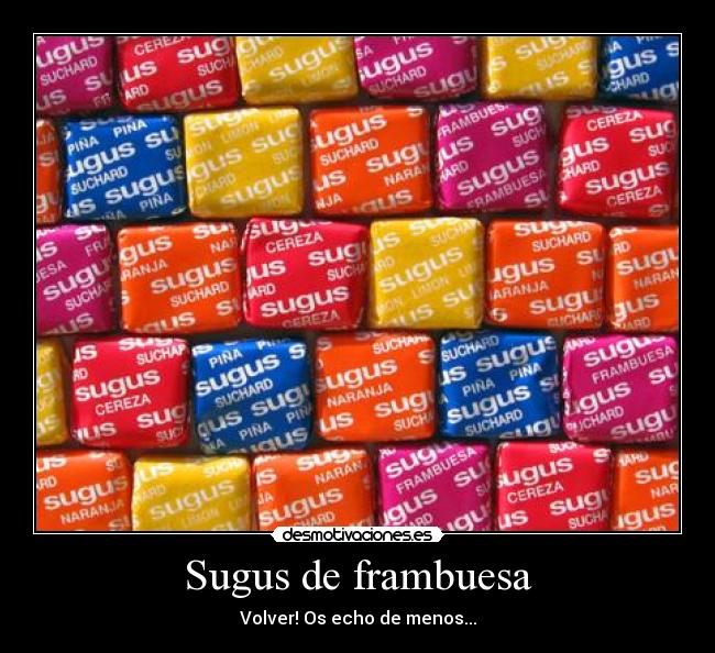 Sugus de frambuesa -