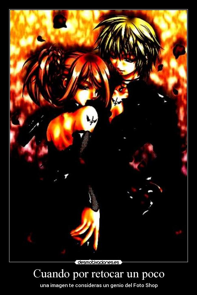 Cuando por retocar un poco - una imagen te consideras un genio del Foto Shop