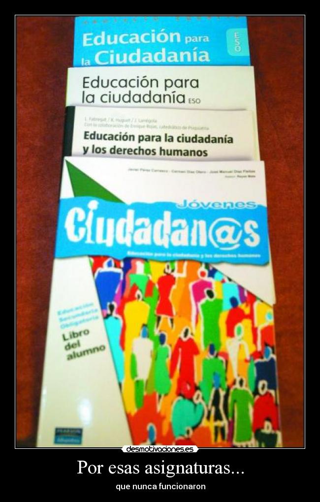Por esas asignaturas... - 