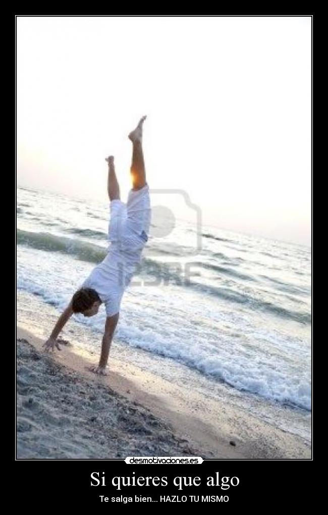 Si quieres que algo - Te salga bien... HAZLO TU MISMO