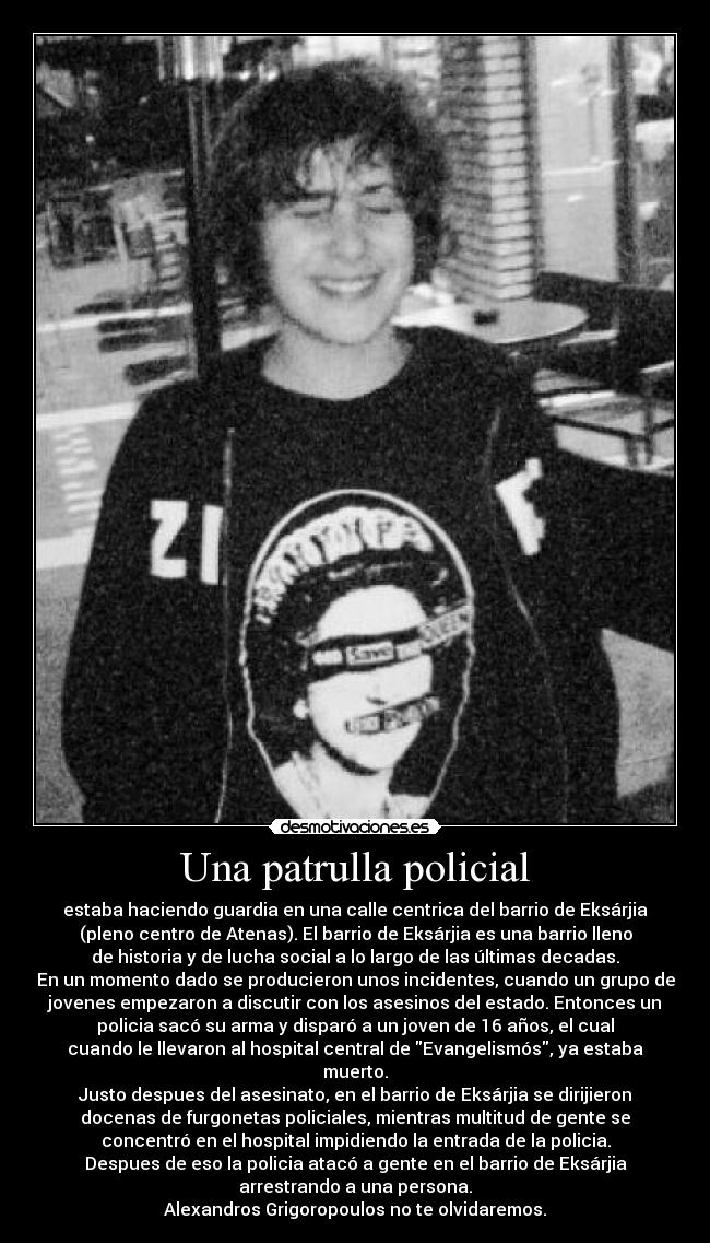 Una patrulla policial -