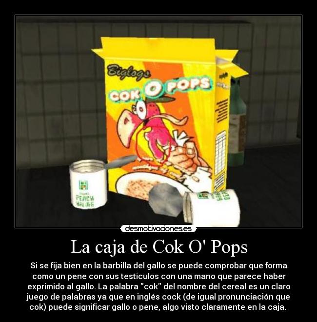 La caja de Cok O Pops - 