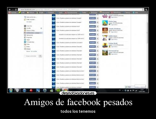 Amigos de facebook pesados - todos los tenemos