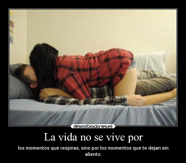 La vida no se vive por - 