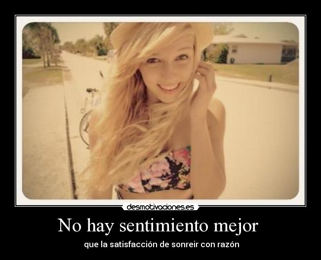 No hay sentimiento mejor  - 