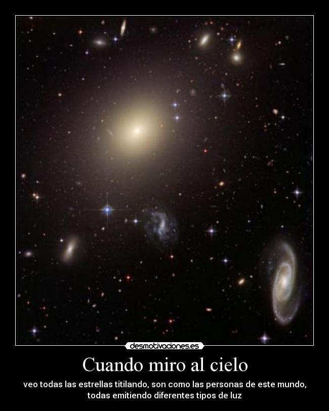 Cuando miro al cielo -