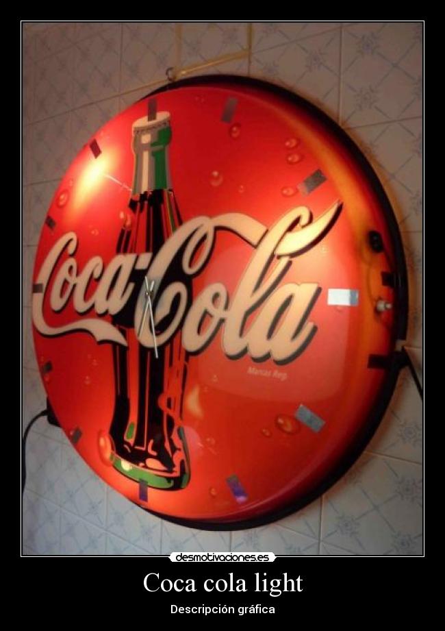 Coca cola light - Descripción gráfica