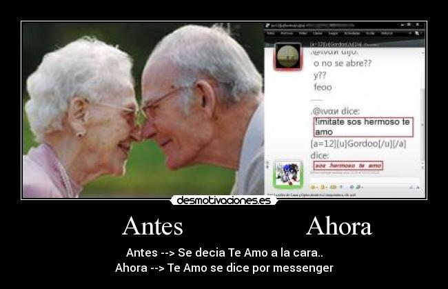 Antes Ahora -