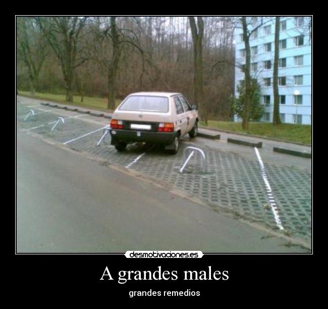 A grandes males -