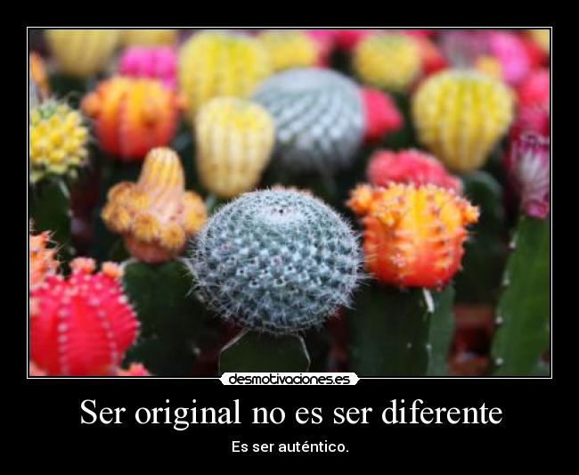 Ser original no es ser diferente - 