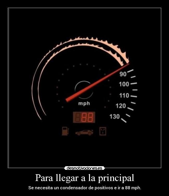 Para llegar a la principal - 