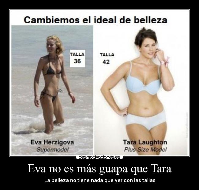 carteles belleza tallas guapa ideal desmotivaciones