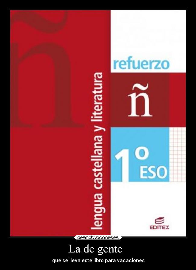 La de gente - que se lleva este libro para vacaciones
