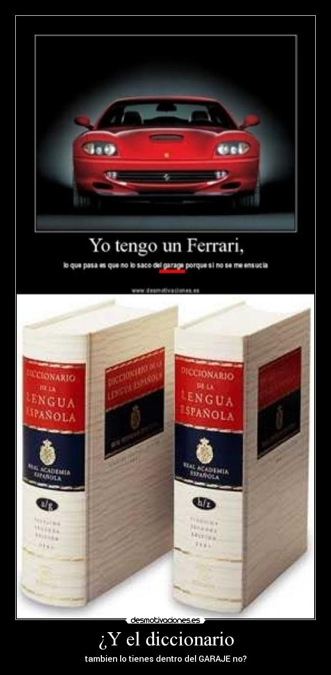 ¿Y el diccionario -