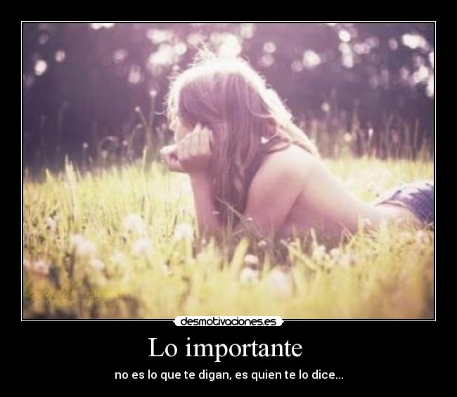 Lo importante  - 