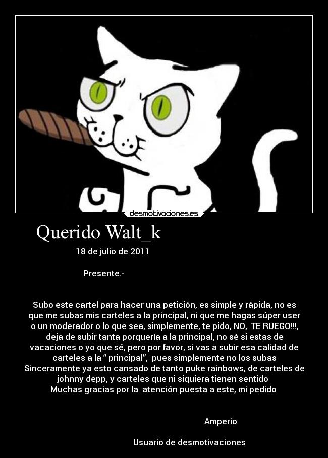 Querido Walt_k                           - 