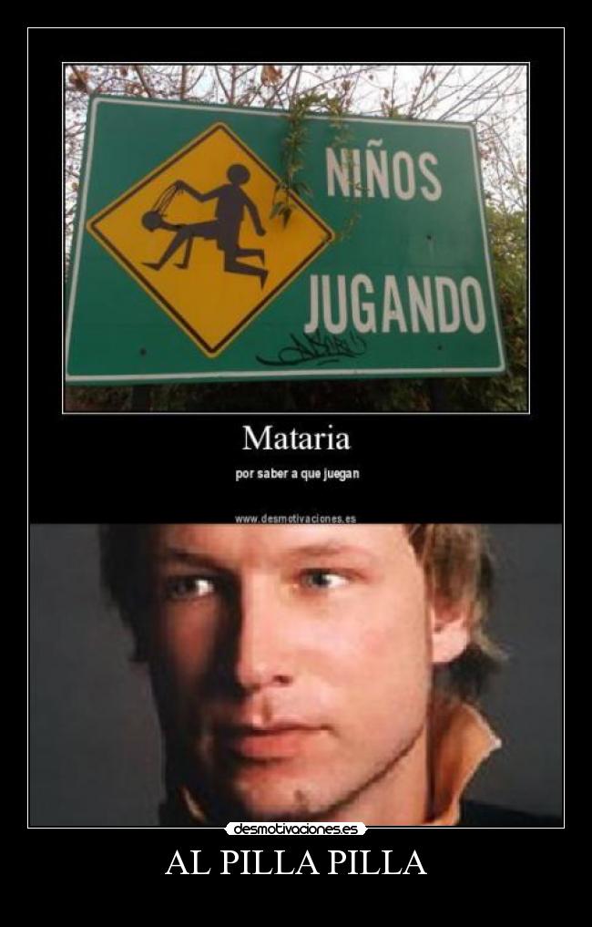 carteles con pistolas hahahah asesino noruego noruega desmotivaciones