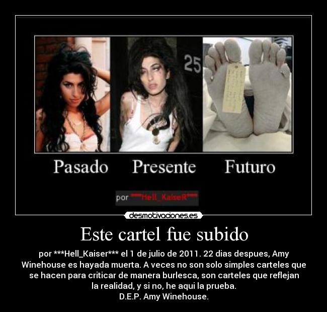 Este cartel fue subido -