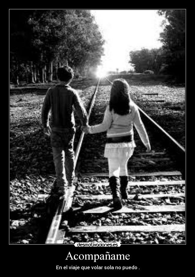 Acompañame - En el viaje que volar sola no puedo .