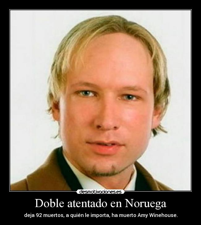 Doble atentado en Noruega -