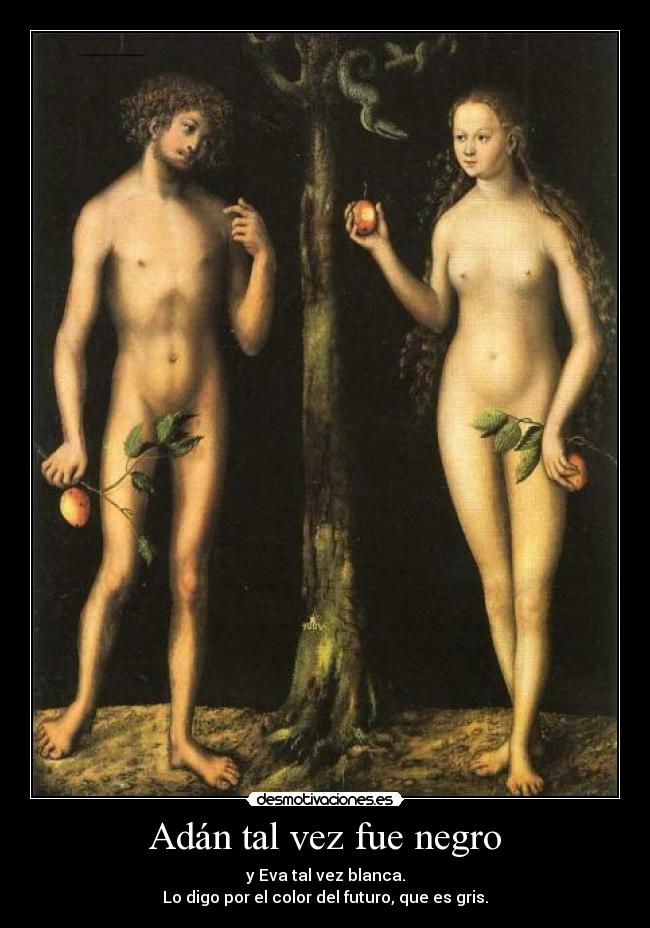 Adán tal vez fue negro -