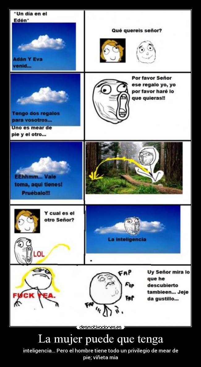 La mujer puede que tenga -