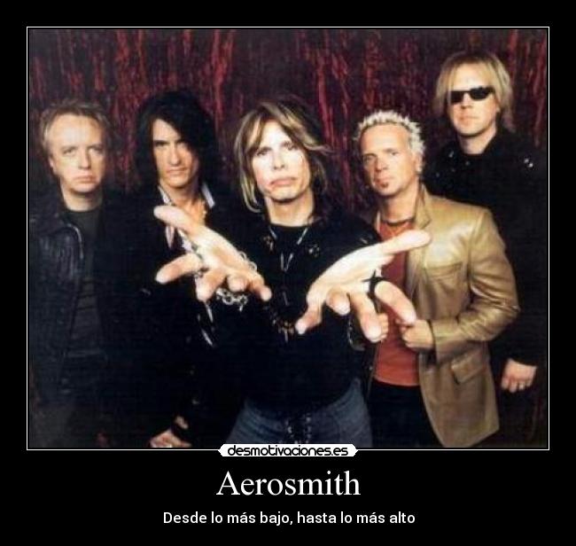 carteles aerosmith bajo alto desmotivaciones