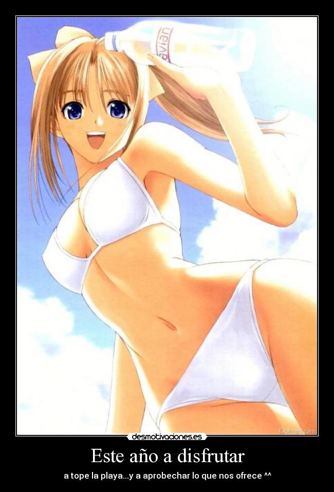 Este año a disfrutar - a tope la playa...y a aprobechar lo que nos ofrece ^^