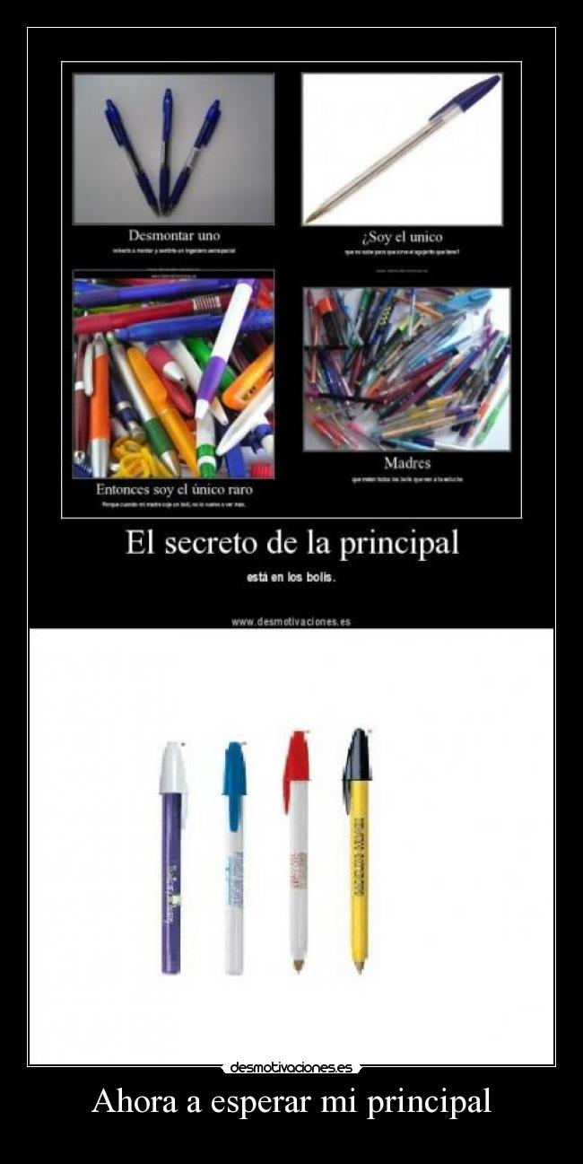 Ahora a esperar mi principal -