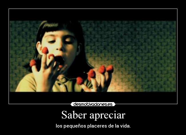 Saber apreciar - 