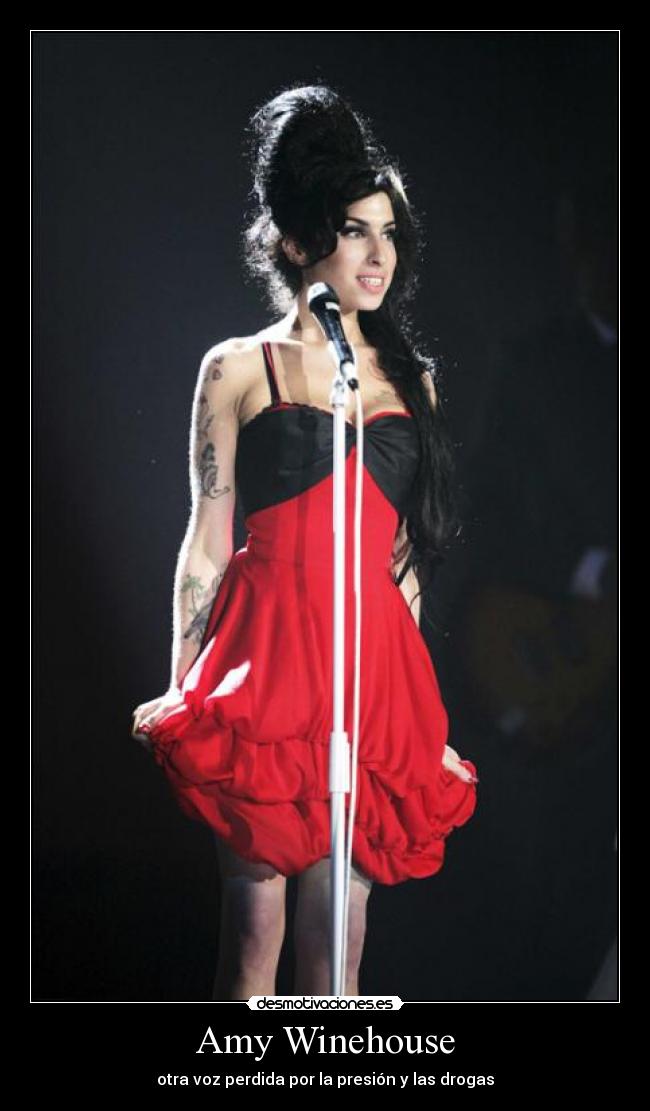 Amy Winehouse - otra voz perdida por la presión y las drogas