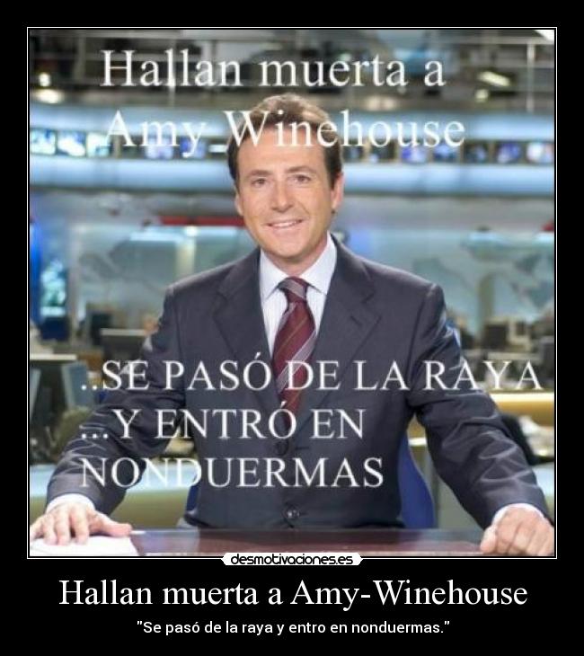 Hallan muerta a Amy-Winehouse -