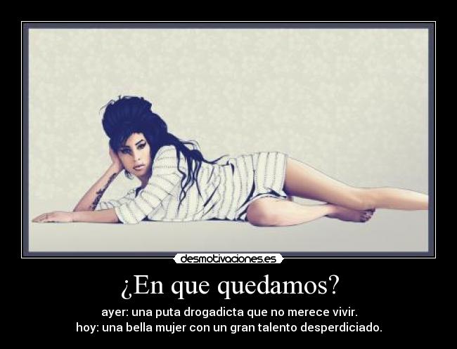 ¿En que quedamos? -