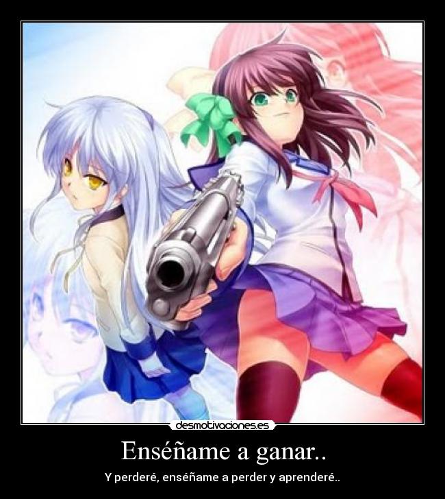 carteles angel beats desmotivaciones