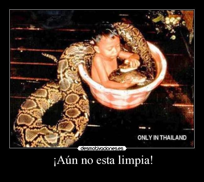 ¡Aún no esta limpia! - 