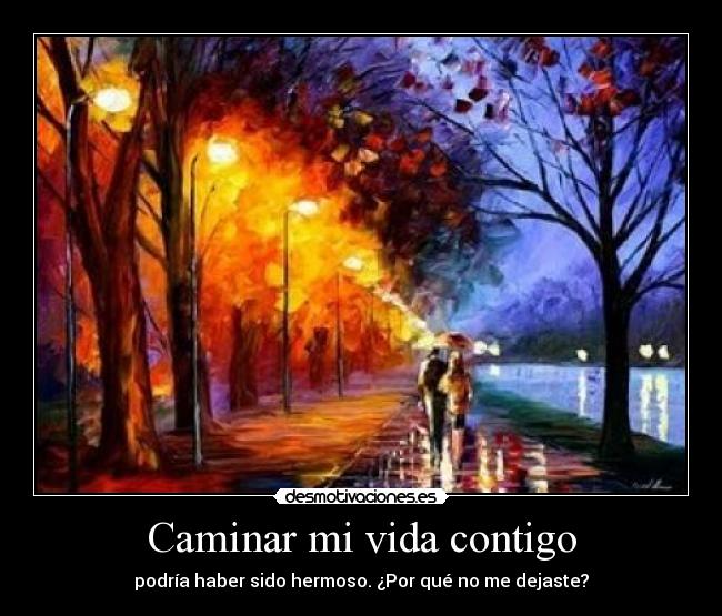 Caminar mi vida contigo - podría haber sido hermoso. ¿Por qué no me dejaste?