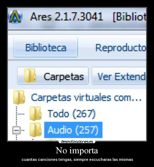 No importa -