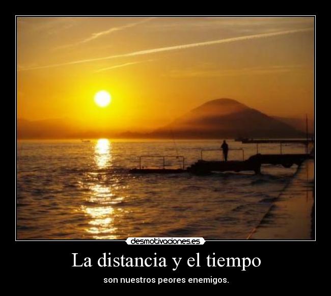La distancia y el tiempo -