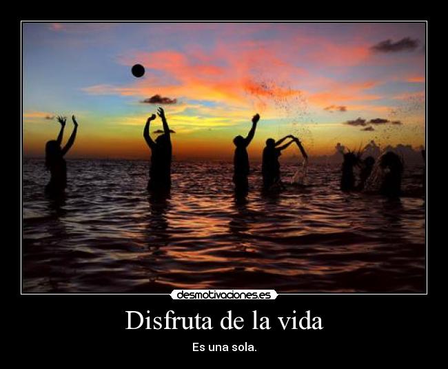 Disfruta de la vida -