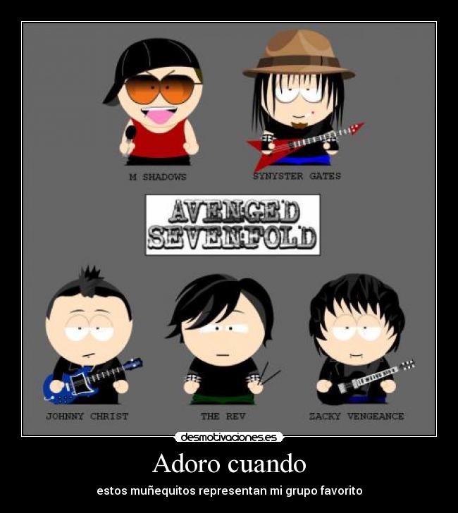 Adoro cuando - estos muñequitos representan mi grupo favorito