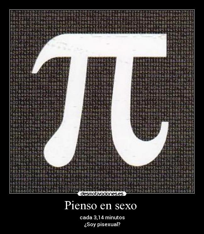 Pienso en sexo -