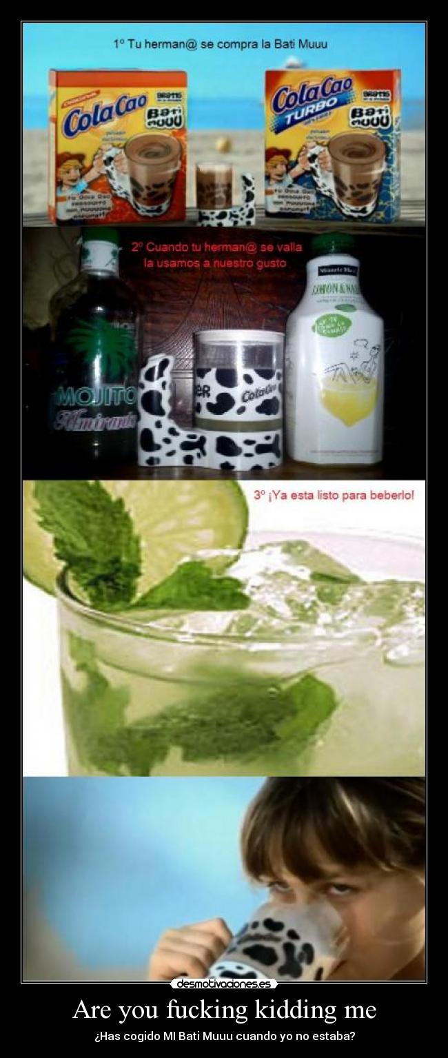 Are you fucking kidding me - ¿Has cogido MI Bati Muuu cuando yo no estaba?