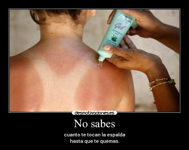 No sabes - 