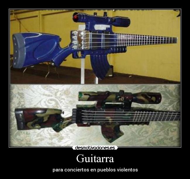 Guitarra - para conciertos en pueblos violentos