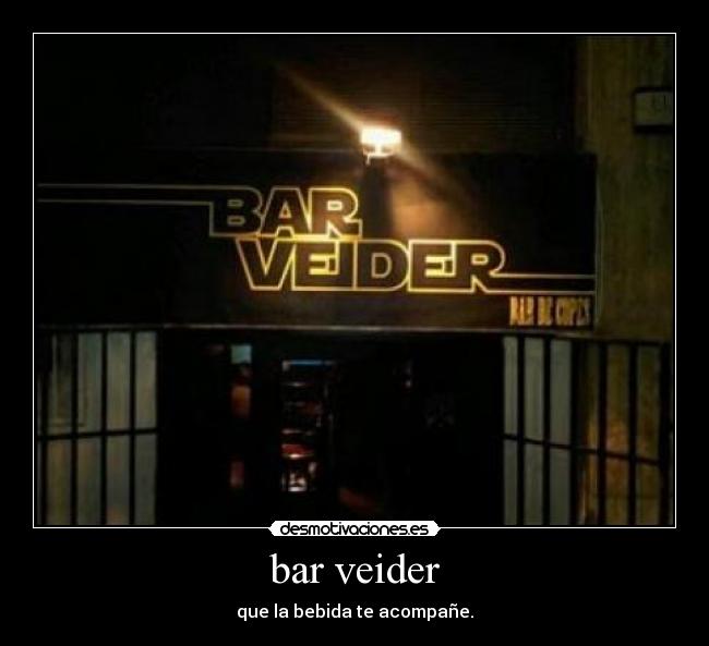 bar veider - que la bebida te acompañe.