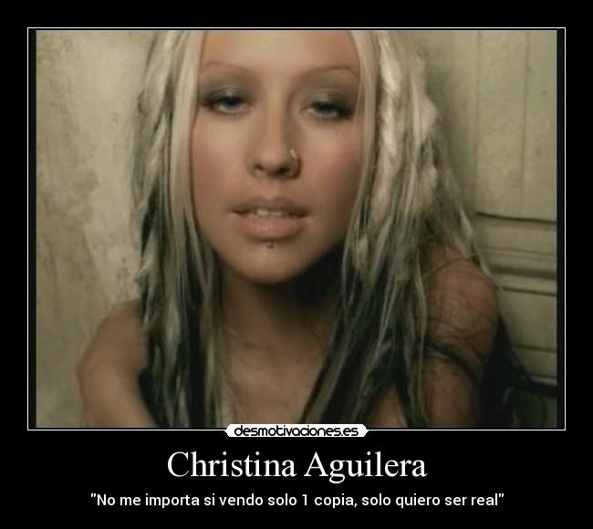 carteles christina aguilera stripped real reflection desmotivaciones