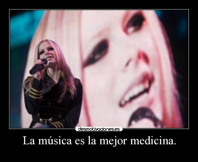 carteles musica avril lavigne musica desmotivaciones